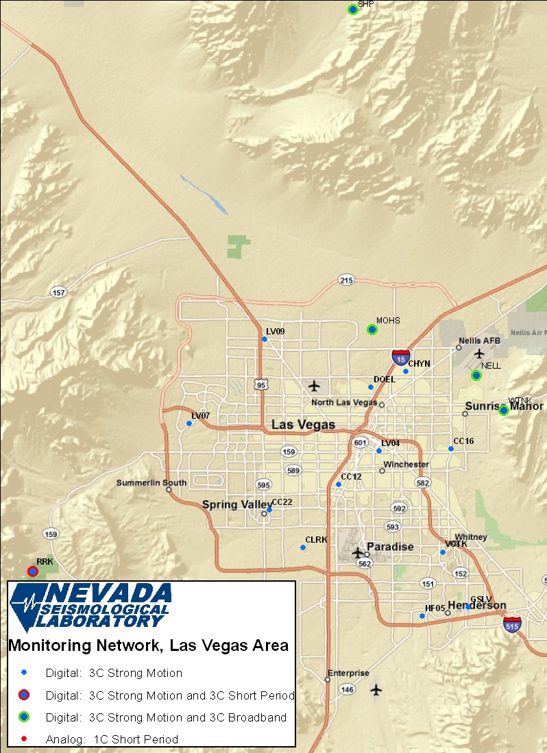 Las Vegas Area Station Map
